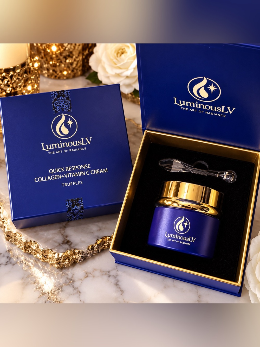 LuminousLV Quick Response Collagen + Vitamin C Booster Cream Truffles